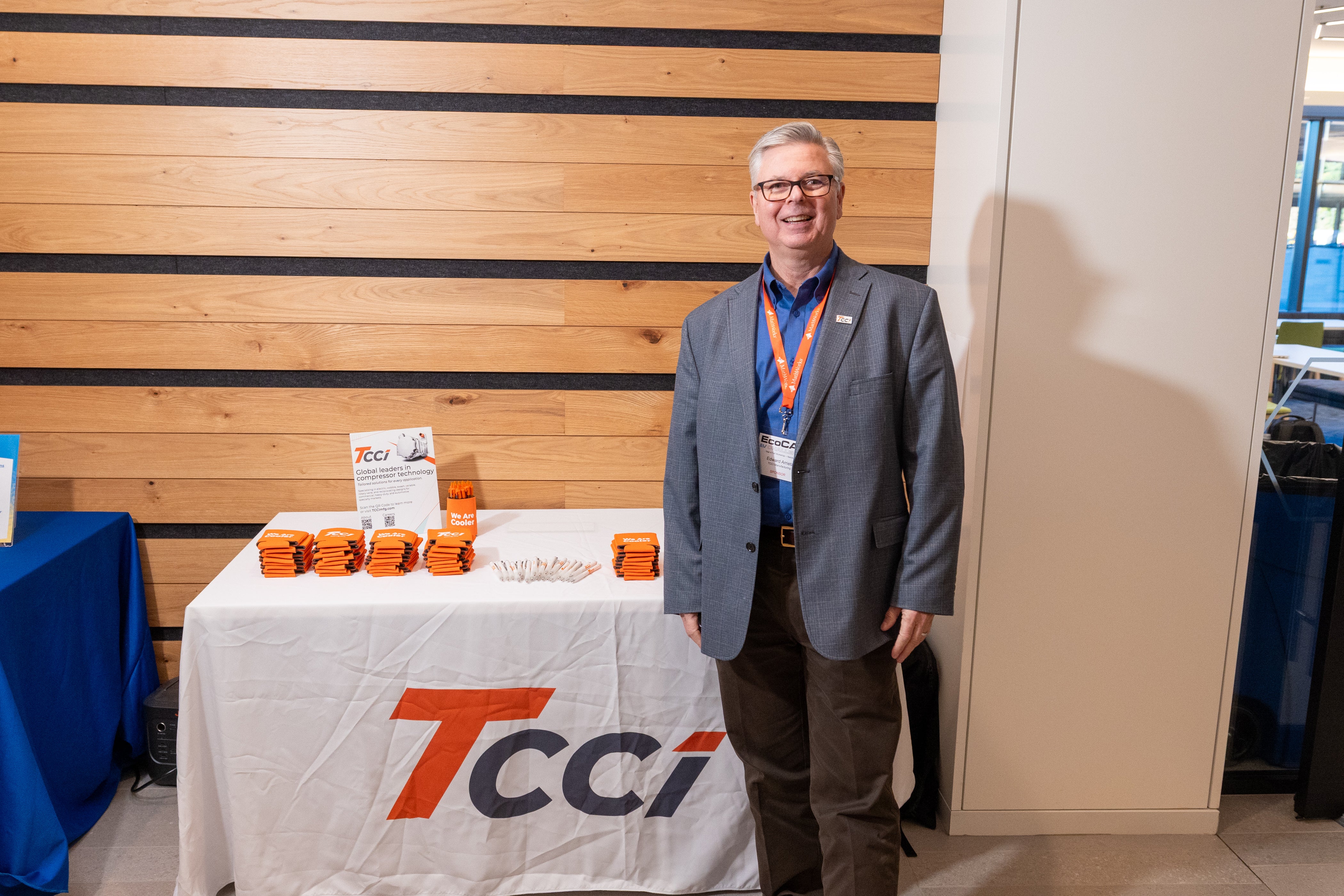 TCCI recruiting students at the Sponsors Social event at the fall workshop