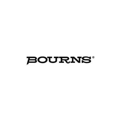Bourns logo with bold black lettering and distinctive circular emblem